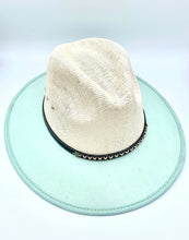 Load image into Gallery viewer, 2Toned Drip Wide Brim Fedora Hat