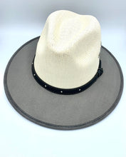Load image into Gallery viewer, 2Toned Drip Wide Brim Fedora Hat 
