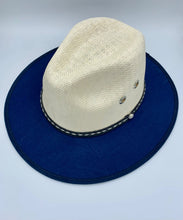 Load image into Gallery viewer, 2Toned Drip Wide Brim Fedora Hat 
