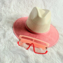 Load image into Gallery viewer, 2Toned Drip Wide Brim Fedora Hat 
