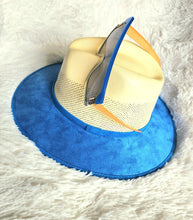 Load image into Gallery viewer, 2Toned Drip Wide Brim Fedora Hat 
