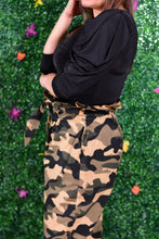 Load image into Gallery viewer, Camo Paper Bag Waist Pants 
