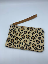 Load image into Gallery viewer, Leather and Fur Wristlet 

