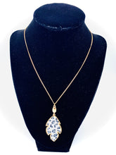 Load image into Gallery viewer, Animal Print Leaf Pendant Necklace 
