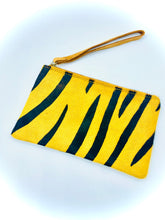 Load image into Gallery viewer, Leather and Fur Wristlet 
